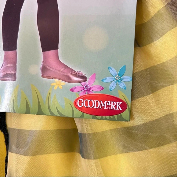 Halloween BEE Dress Costume Toddler Yellow Black Floral Striped Hat Beanie T3/T4 - Picture 12 of 16